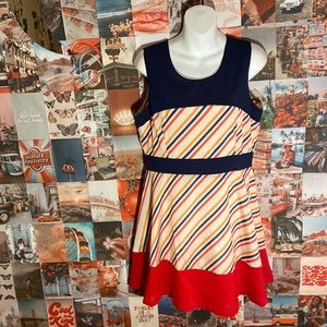 The Clothing Co. Vintage Women’s Striped Dress Size Large